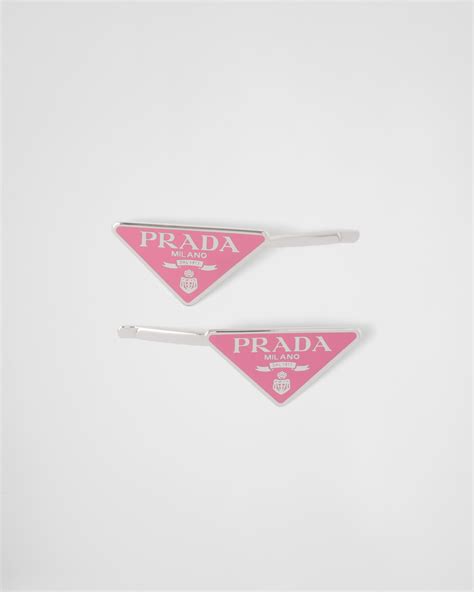 prada milano hair clip|Prada hair clips.